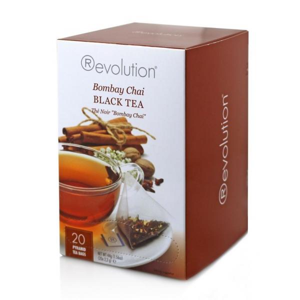 Revolution Tea Tea Bombay Chai Black 20 Count Packs - 6 Per Case.