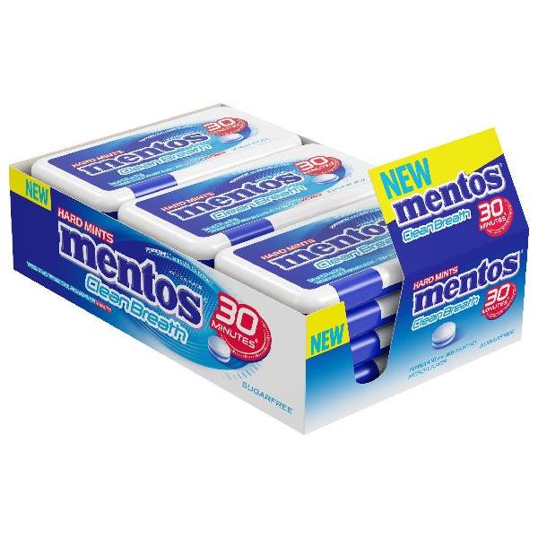 Mentos Clean Breath Piece Ppprmnt 0.74 Ounce Size - 144 Per Case.