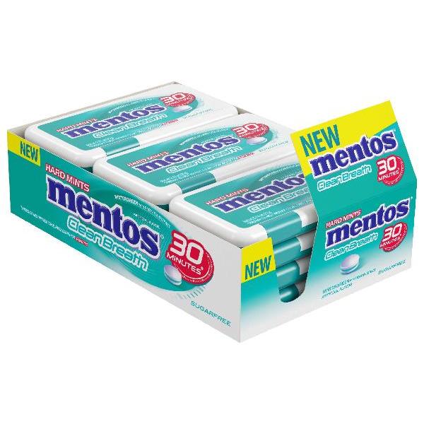 Mentos Clean Breath Piece Wntrgrn 0.74 Ounce Size - 144 Per Case.