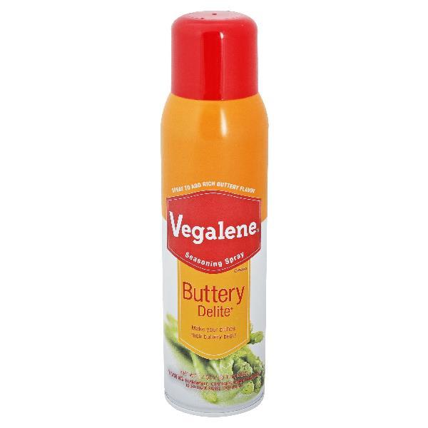Vegalene Buttery Delite Seasoning Pan Spray Aerosol 17 Ounce Size - 6 Per Case.