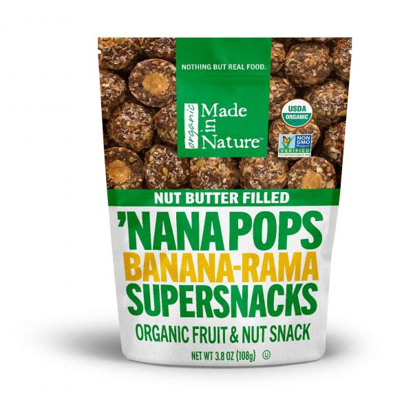 Made In Nature Organic Fruit And Nut Banana Pops Ea 1 Each - 6 Per Case.