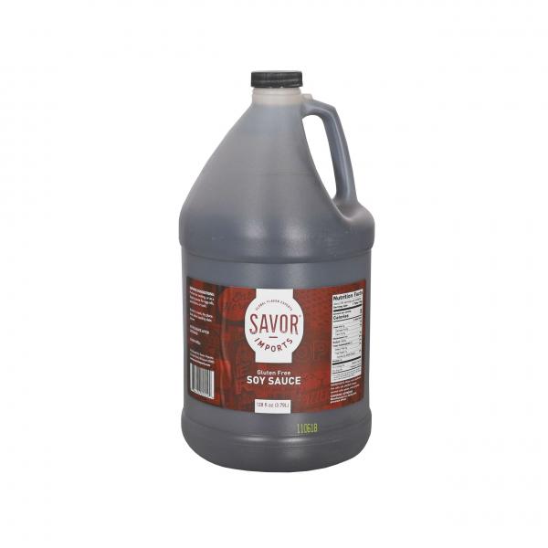 Savor Imports Soy Sauce Gluten Free 1 Gallon - 4 Per Case.