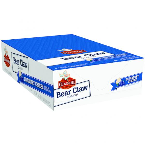 Cloverhill Blueberry Cheese Claw Single Servefreeze On Arrival 4.25 Ounce Size - 36 Per Case.
