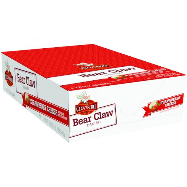 Cloverhill Strawberry Cheese Claw Single Serve Freeze On Arrival Coun 4.25 Ounce Size - 36 Per Case.