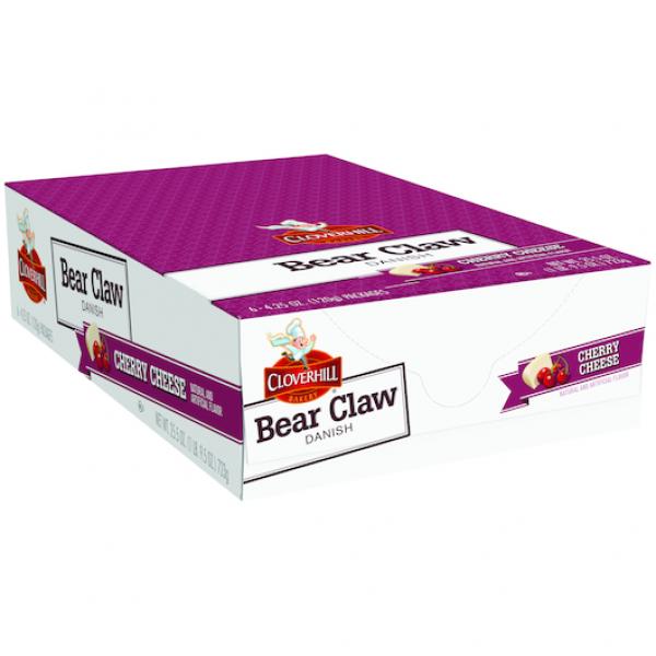 Cloverhill Cherry Cheese Claw Single Serve Freeze On Arrival 4.25 Ounce Size - 36 Per Case.