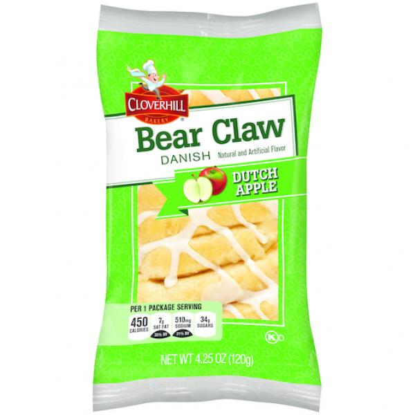 Cloverhill Apple Claw Single Serve Freeze Onarrival 4.25 Ounce Size - 36 Per Case.