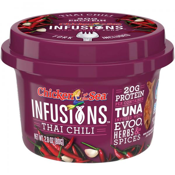 Chicken Of The Sea Infusions Tuna With Thai Chili 2.8 Ounce Size - 6 Per Case.