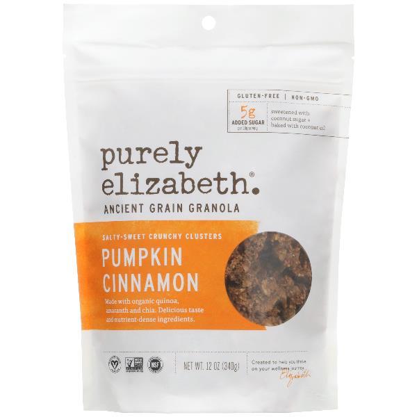 Purely Elizabeth Pumpkin Cinnamon Ancient Grain Granola 12 Ounce Size - 6 Per Case.