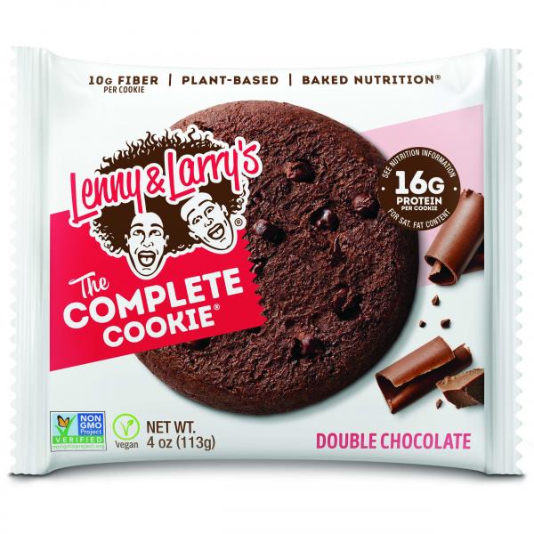 Lenny & Larry's Complete Cookie Double Chocolate Complete Cookie 4 Ounce Size - 72 Per Case.