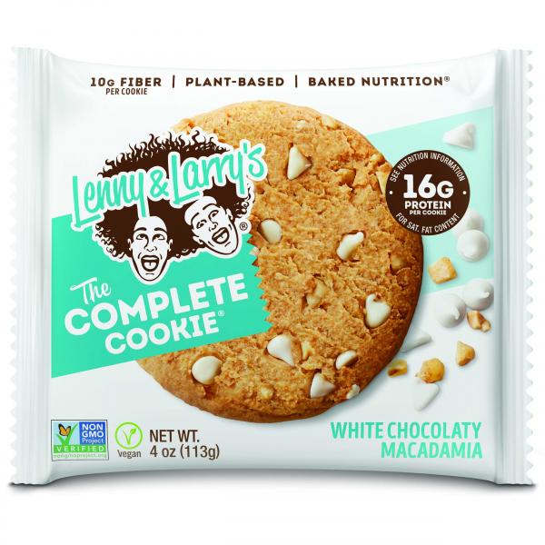 Lenny & Larry's Complete Cookie White Chocolate Macadamia Complete Cookie 4 Ounce Size - 72 Per Case.