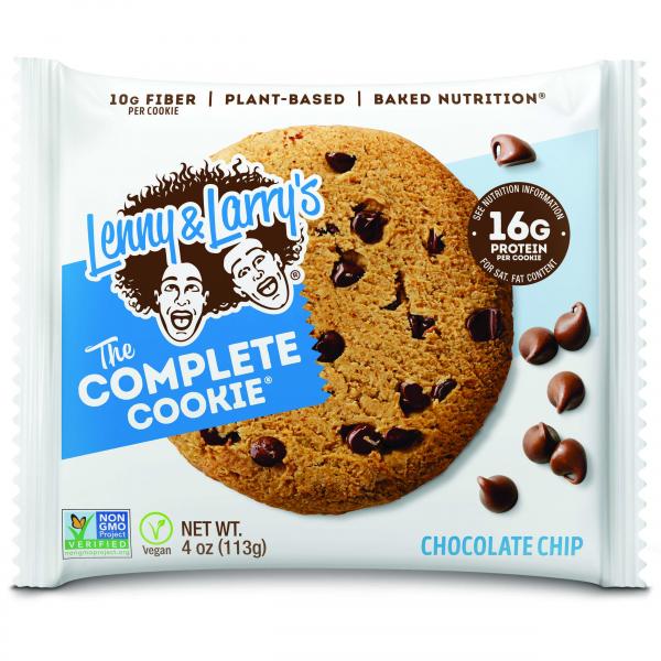 Lenny & Larry's Complete Cookie Chocolate Chip Complete Cookie 4 Ounce Size - 72 Per Case.