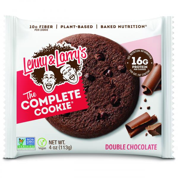 Lenny & Larry's Complete Cookie Double Chocolate Complete Cookie 4 Ounce Size - 72 Per Case.