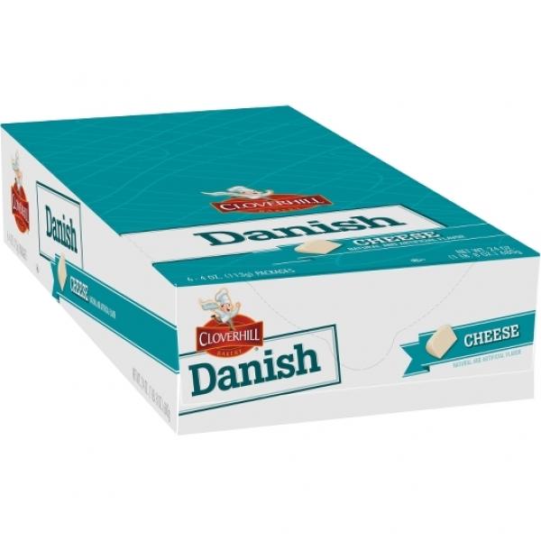 Cloverhill Cheese Round Danish Single Serve Freeze On Arrival 4 Ounce Size - 36 Per Case.