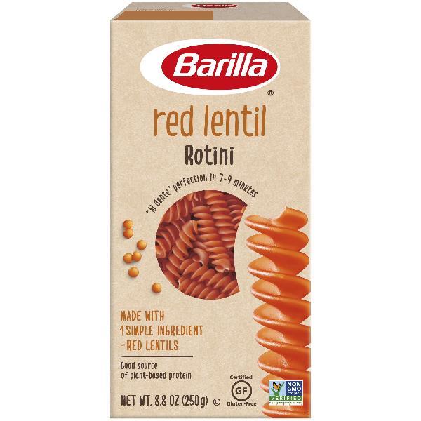 Legume Red Lentil Rotini OUsa 8.8 Ounce Size - 10 Per Case.