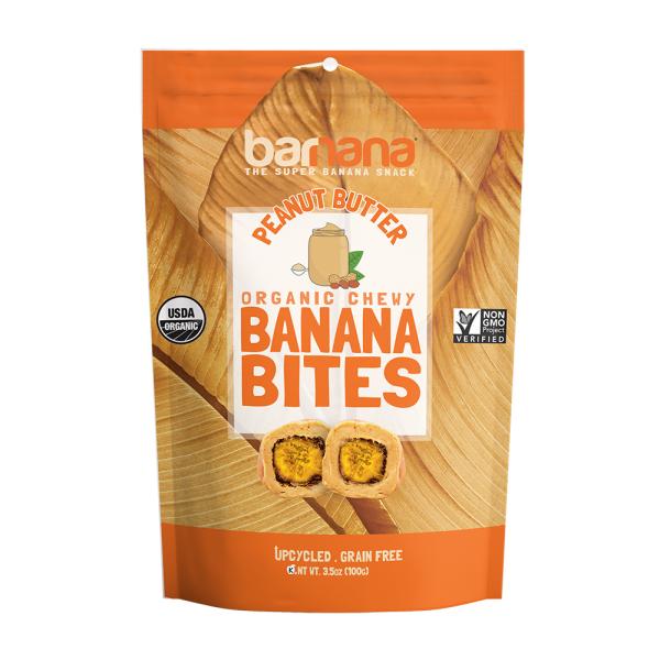 Barnana Peanut Butter Banana Bites 3.5 Ounce Size - 12 Per Case.