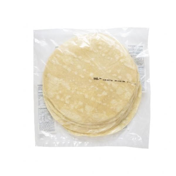 Maria & Ricardo's White Flour Tortillas 10 Inch 2.612 Ounce Size - 12 Per Case.