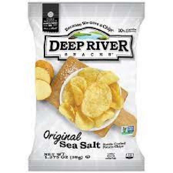 Deep River Snacks Kettle Potato Chip Original Sea Salt 1.375 Ounce Size - 48 Per Case.
