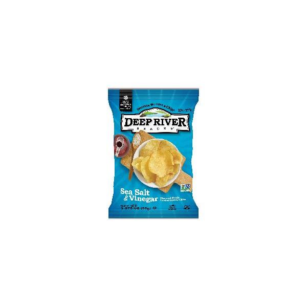 Deep River Snacks Kettle Chips Salt & Vinegar 1.375 Ounce Size - 48 Per Case.
