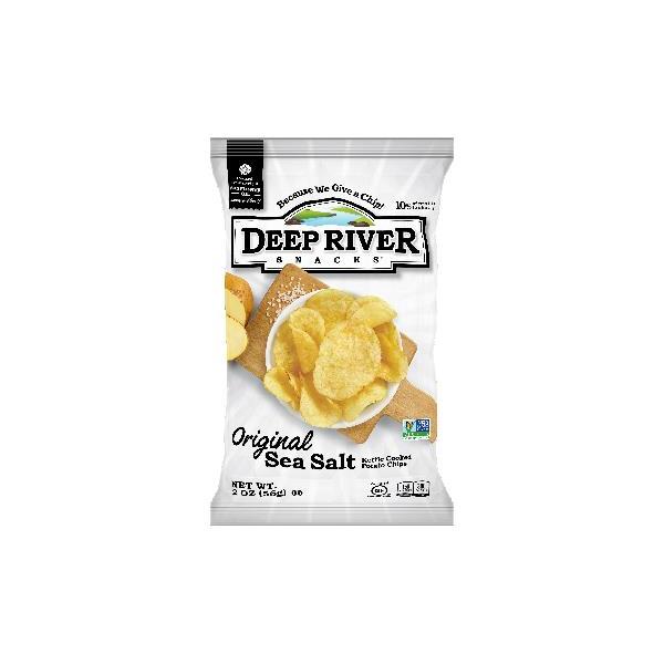Deep River Snacks Kettle Potato Chips Bulk Original Salted 16 Ounce Size - 10 Per Case.