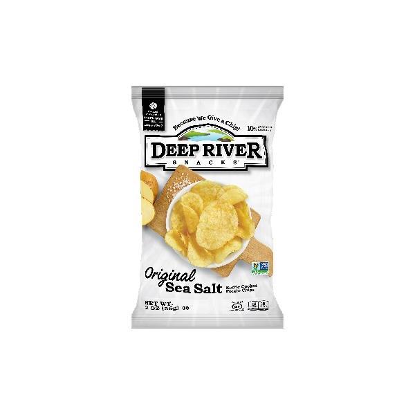 Deep River Snacks Kettle Potato Chip Original Salted 2 Ounce Size - 24 Per Case.