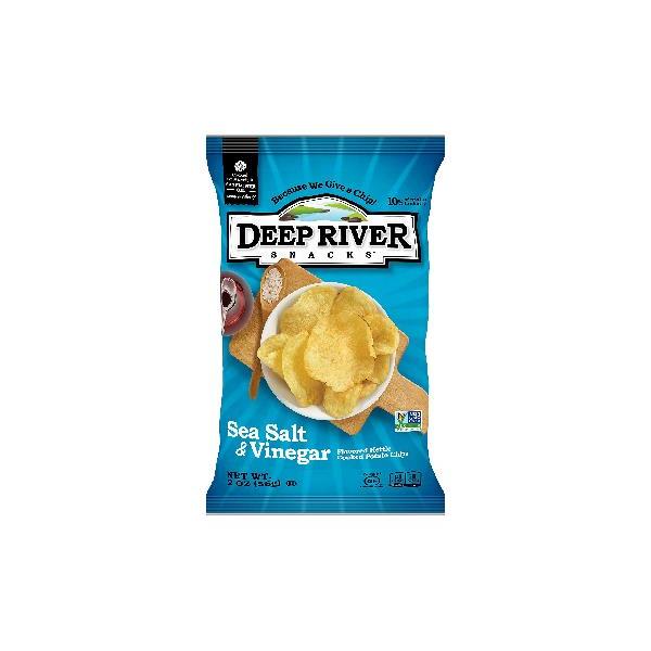 Deep River Snacks Kettle Potato Chip Salt & vinegar 2 Ounce Size - 24 Per Case.