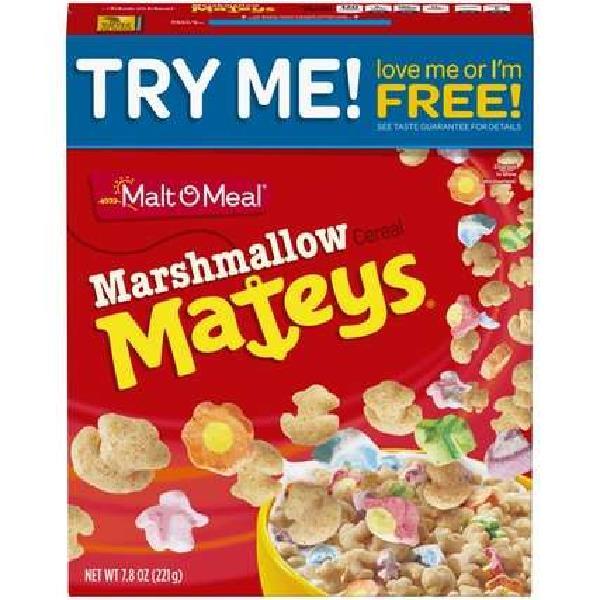 Malt O Meal Marshmallow Mateys Cereal 7.8 Ounce Size - 12 Per Case.