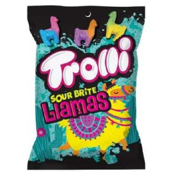 Trolli Sour Brite Tropical Llamas Peg 4.25 Ounce Size - 12 Per Case.