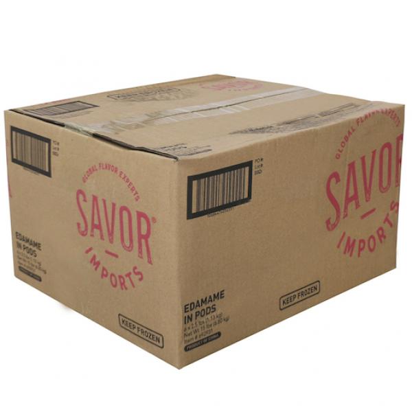 Savor Imports Edamame In Pods 2.5 Pound Each - 6 Per Case.