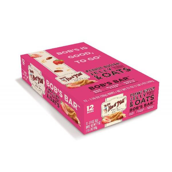 Bob's Red Mill Peanut Butter Jelly And Oats Bar S) 1.76 Ounce Size - 144 Per Case.