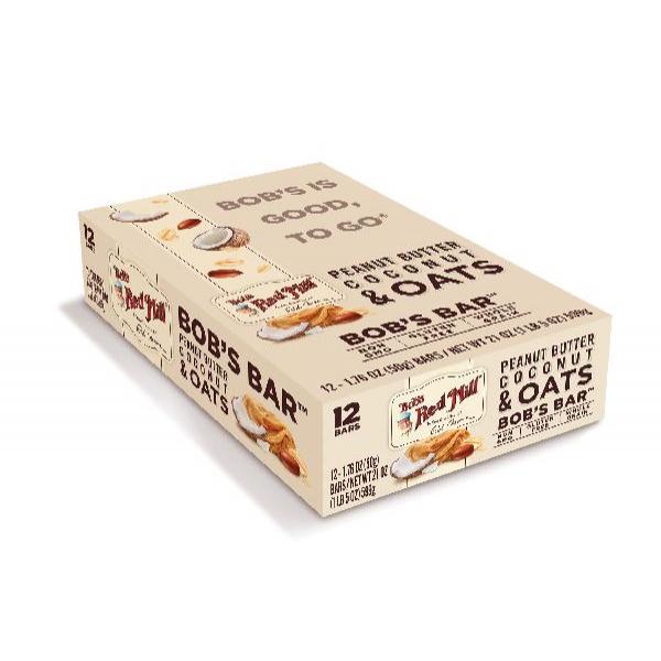 Bob's Red Mill Peanut Butter Coconut And Oatsbar S) 1.76 Ounce Size - 144 Per Case.