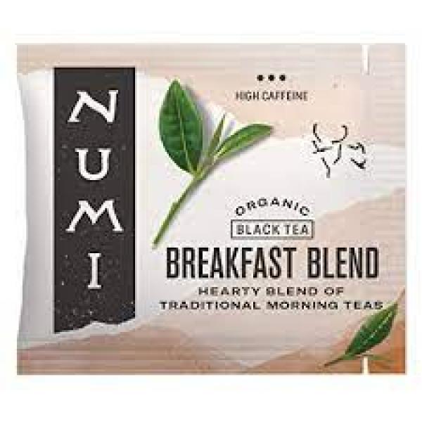 Numi Organic Tea Breakfast Blend Black Tea 100 Count Packs - 1 Per Case.