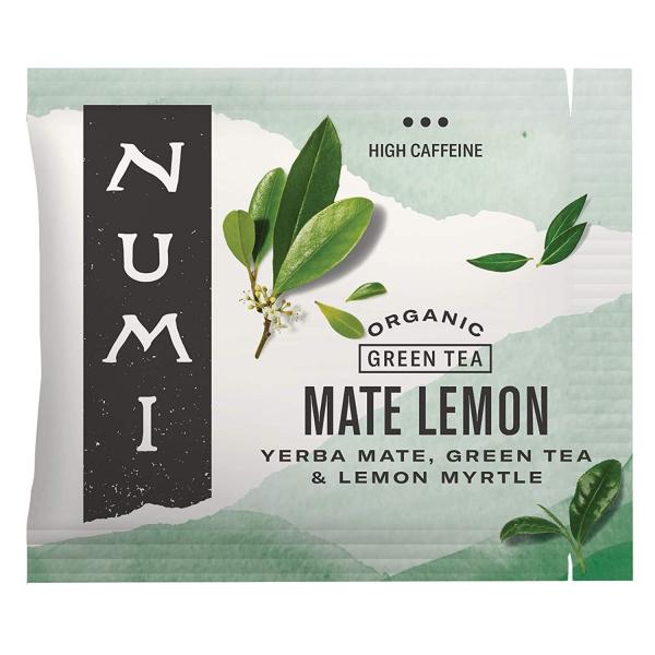 Numi Mate Lemon Green Tea 18 Count Packs - 6 Per Case.