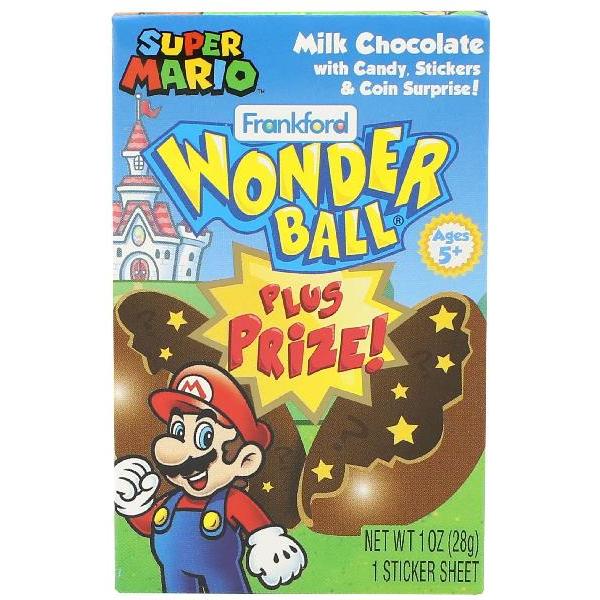 Wonder Ball Prize Mario 1 Ounce Size - 120 Per Case.