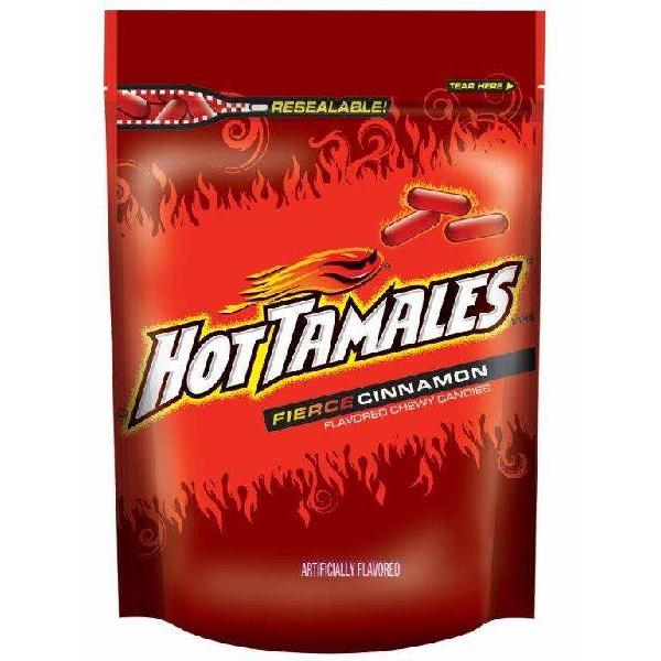 Hot Tamales® Fierce Cinnamon Stand Up 10 Ounce Size - 8 Per Case.