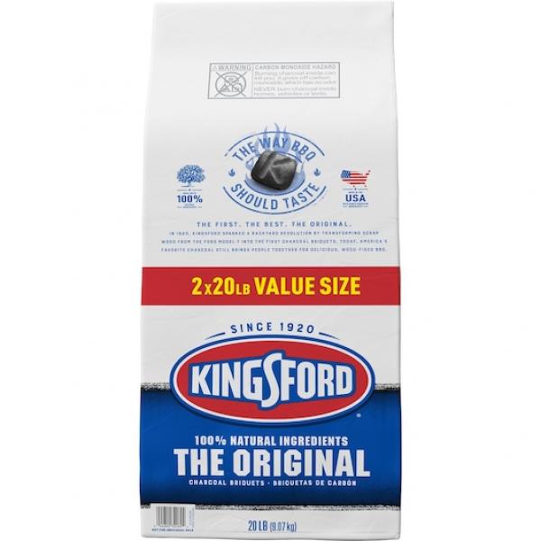Original Charcoal Briquettes 40 Pound Each - 1 Per Case.