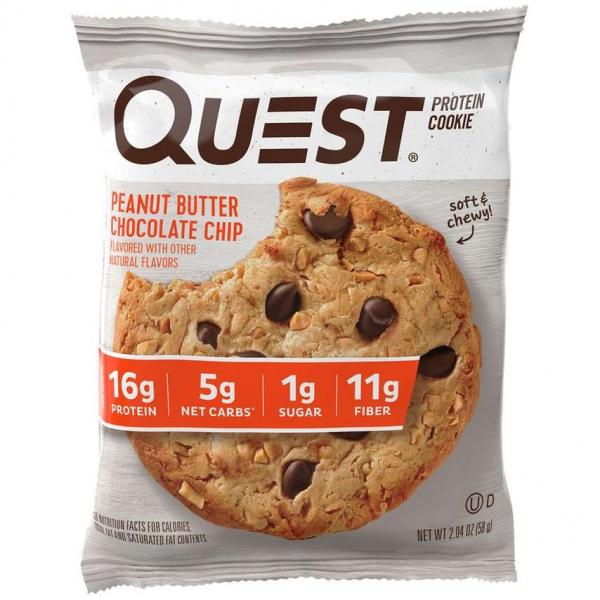 Protein Cookie Peanut Butter Chocolate Chip 2.04 Ounce Size - 72 Per Case.