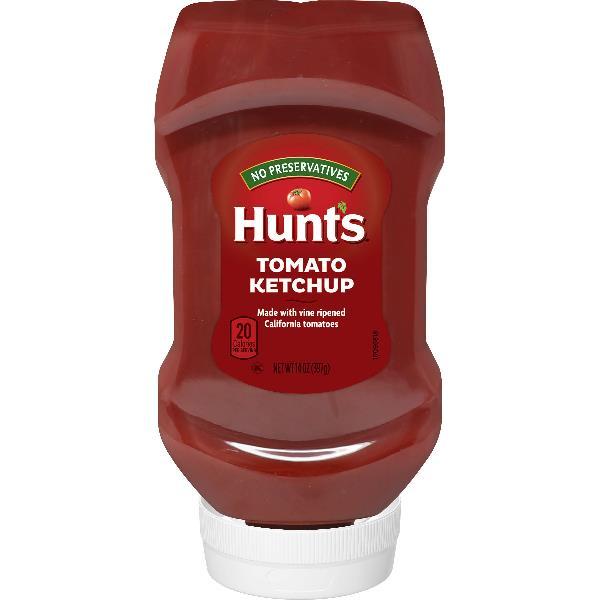 Hunt Tomato Ketchup Squeeze Bottle(Pack Of ) 14 Ounce Size - 12 Per Case.
