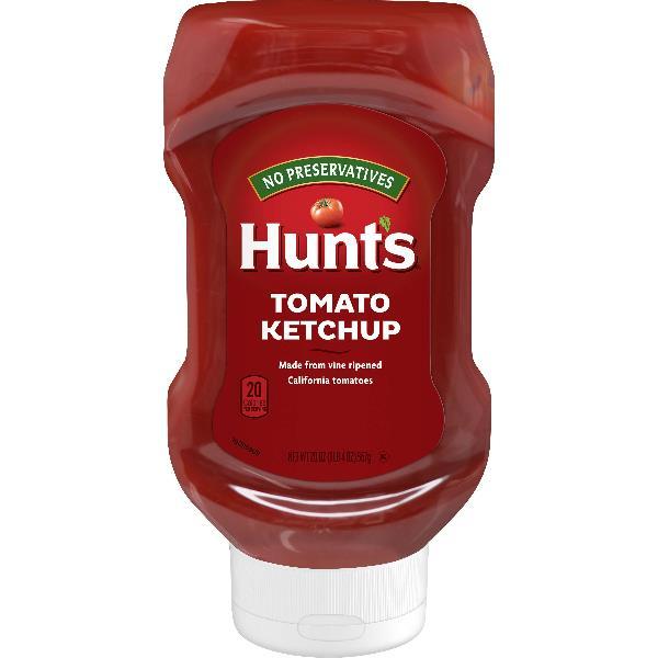 Hunt Tomato Ketchup Squeeze Bottle(Pack Of ) 20 Ounce Size - 12 Per Case.