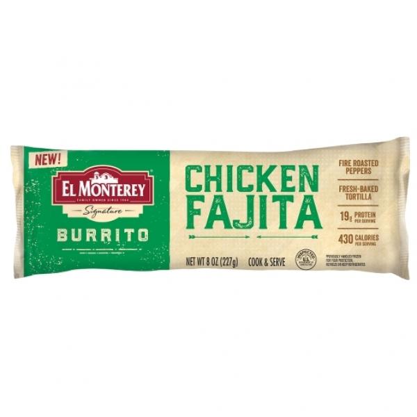 Chicken Fajita Burrito 8 Ounce Size - 12 Per Case.