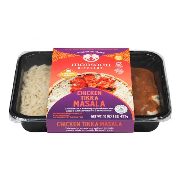 Chicken Tikka Masala Meal Tray 16 Ounce Size - 6 Per Case.