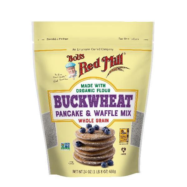 Bob's Red Mill Buckwheat Pancake & Waffle Mix 24 Ounce Size - 4 Per Case.