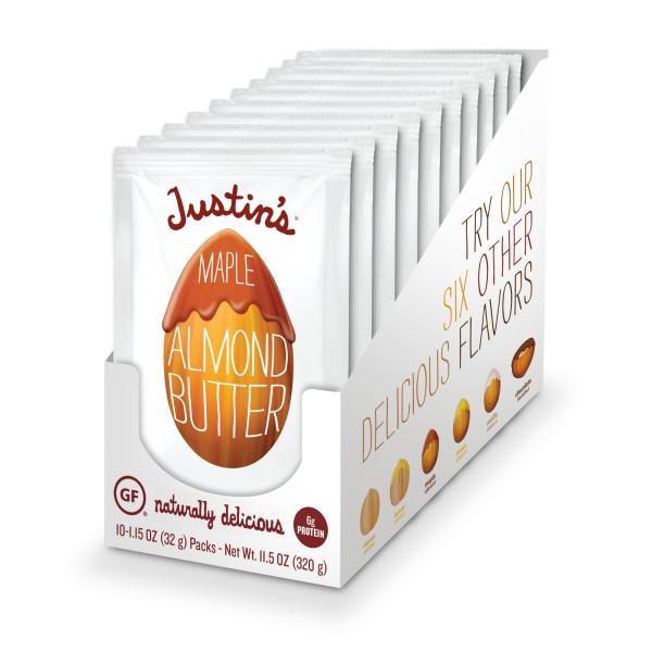 Justin's Maple Almond Butter 1.15 Ounce Size - 60 Per Case.