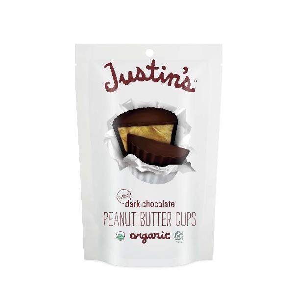 Justin's Dark Chocolate Peanut Butter Cup Mini 4.7 Ounce Size - 6 Per Case.