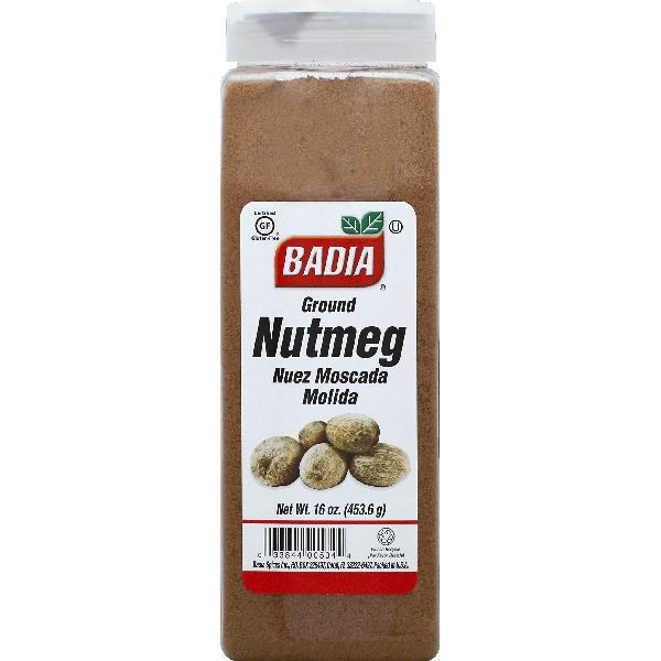 Badia Nutmeg Ground 16 Ounce Size - 6 Per Case.