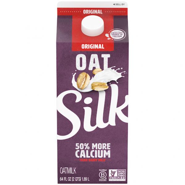 Silk® Original Oatmilk Fuid Carton 0.5 Gallon - 6 Per Case.