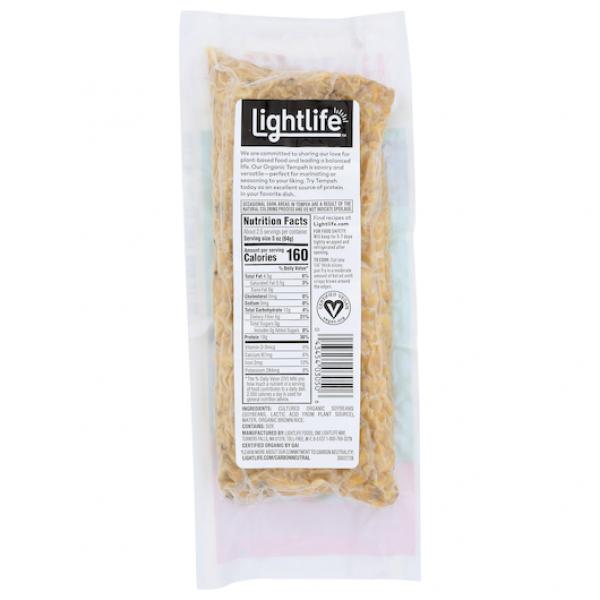 Lightlife Soy Tempeh 8 Ounce Size - 12 Per Case.