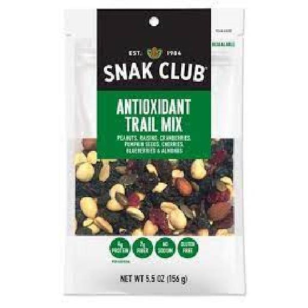 Snak Club Antioxidant Trail Mix 5.5 Ounce Size - 6 Per Case.