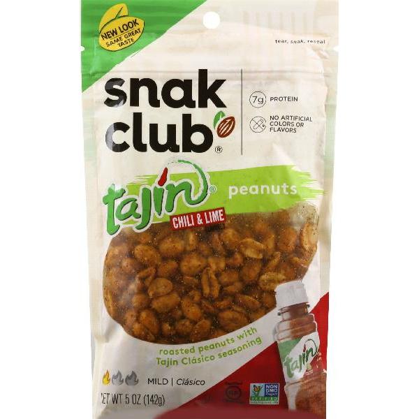 Snak Club Tajin Classico Peanuts 0.312 Pound Each - 6 Per Case.