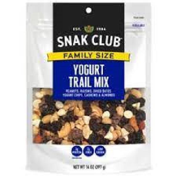 Snak Club Family Size Yogurt Nut Mix 14 Ounce Size - 6 Per Case.
