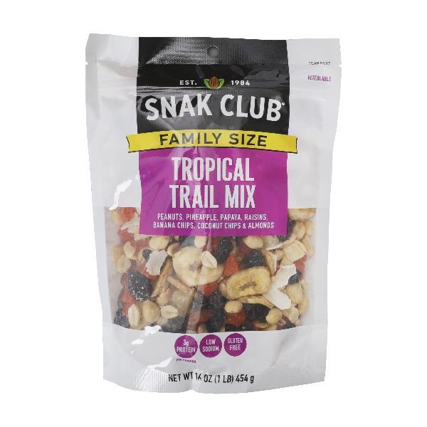 Snak Club Family Size Tropical Mix 16 Ounce Size - 6 Per Case.